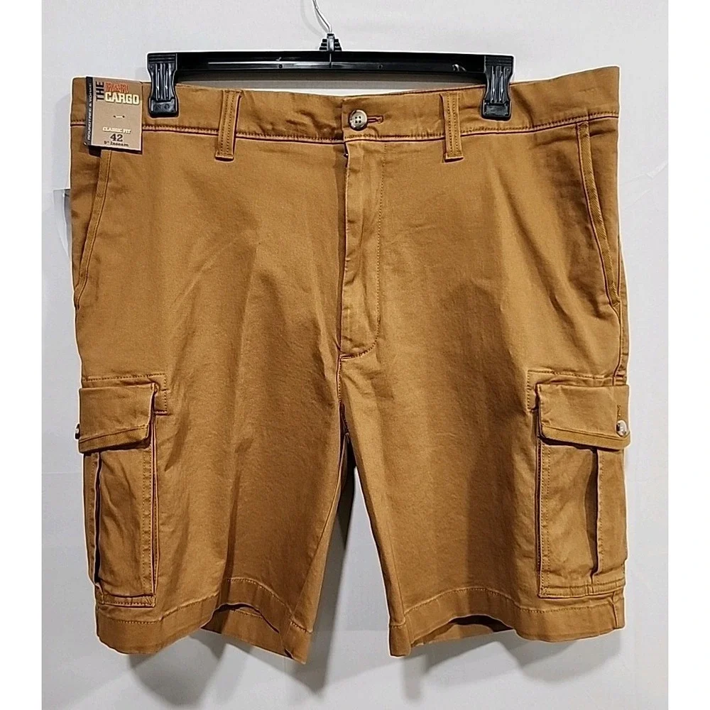 Roundtree & Yorke NWT Shorts Mens 42 Brown, The R&R Cargo‎ Classic Fit